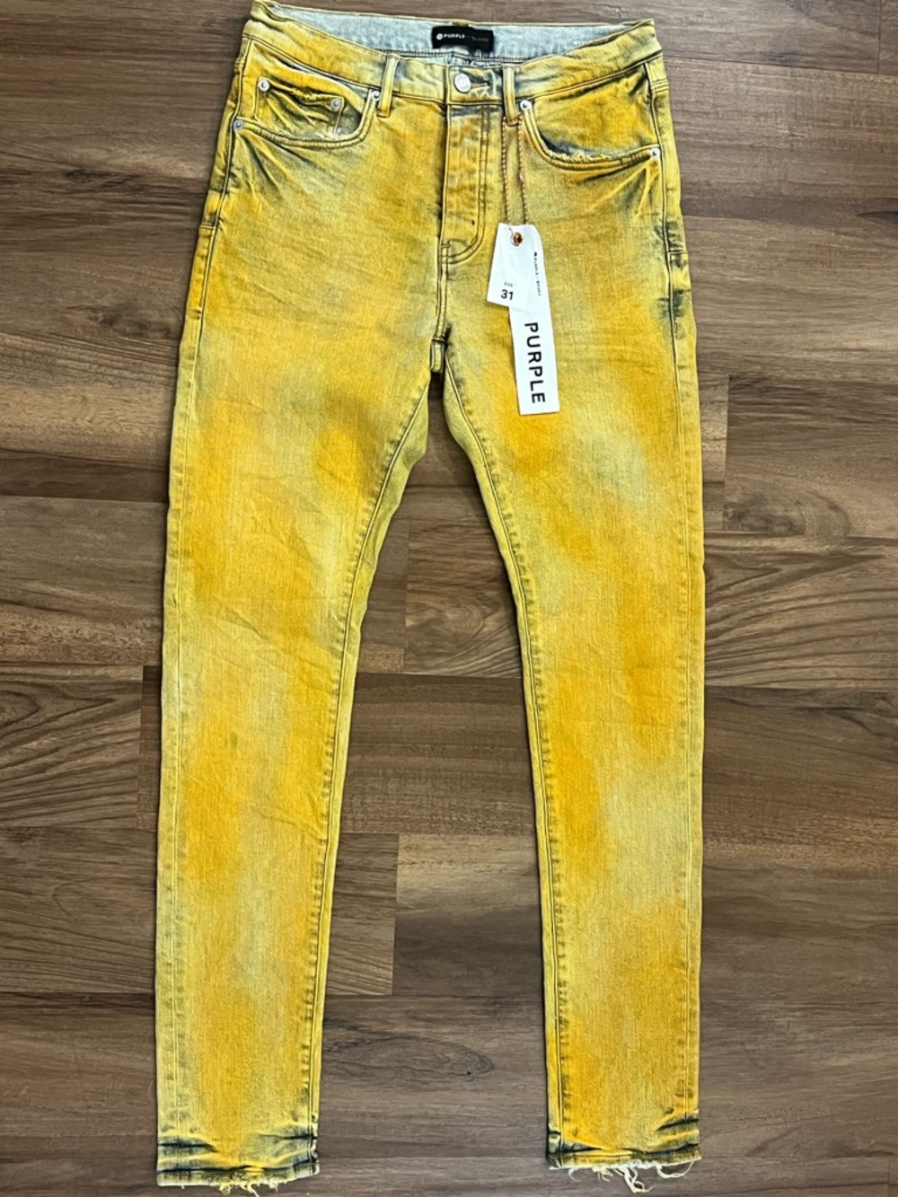 Purple Brand Men’s Yellow Washed Skinny Jeans p001yoli122